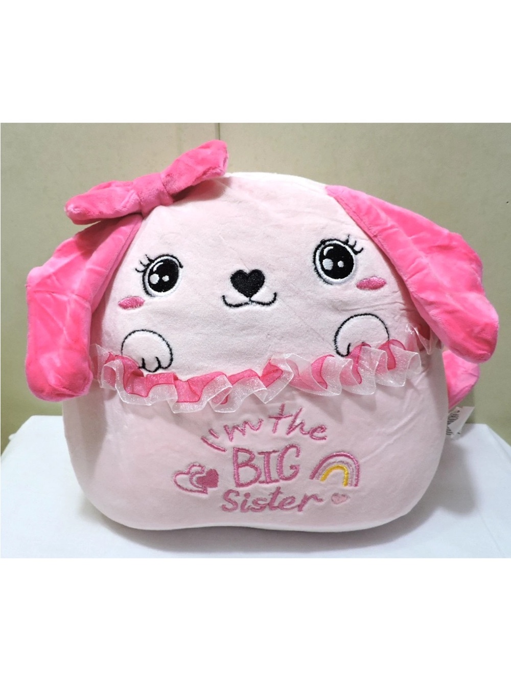 I'm The Big Sister Dog with Pink Bow Stuffed Dog for The Big Sister New